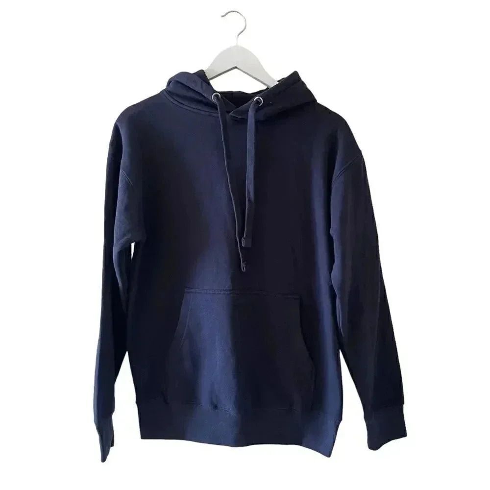 Cotton Heritage Navy Unisex Long Sleeves Hoodie “Safety & Security Team” Logo S
